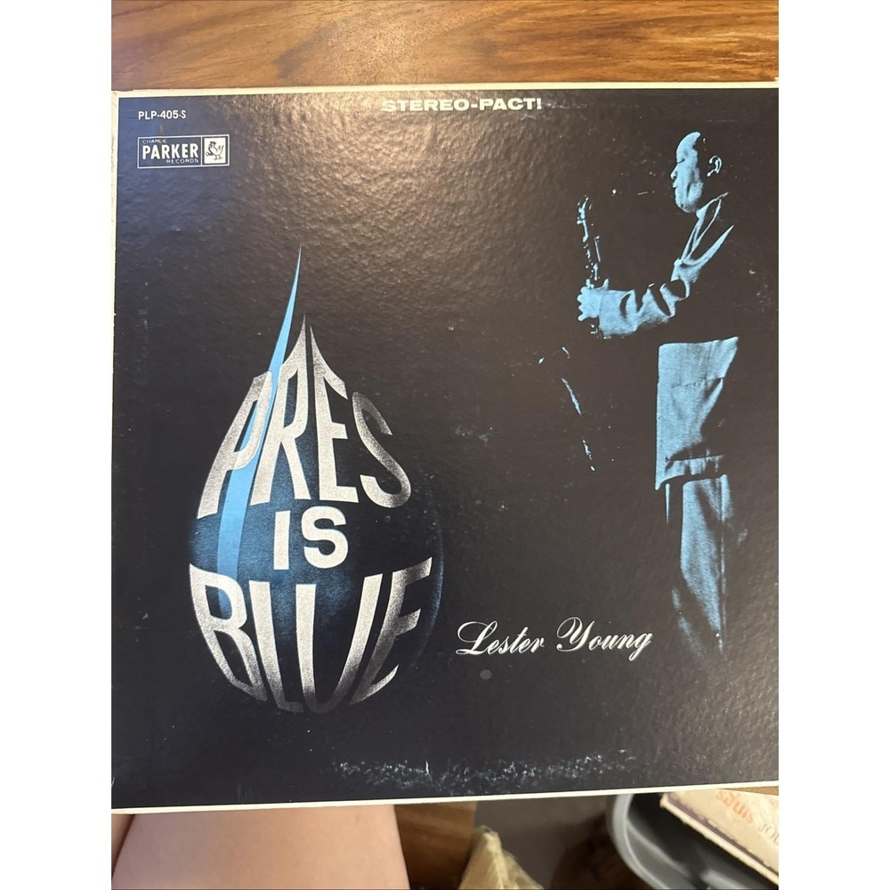 Lester Young Pres Is Blue Vinyl LP Charlie Parker Records PLP-405-S 1962 Jazz